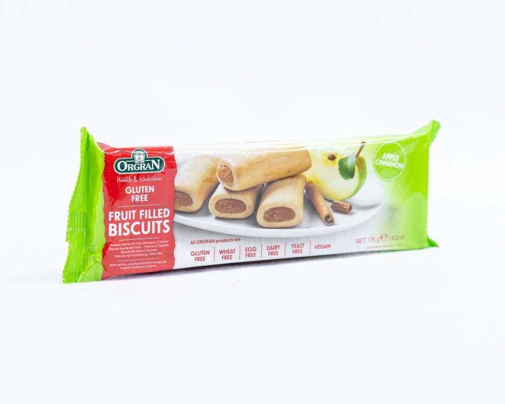 Fruit filled biscuits Apple Cinnamon Orgran