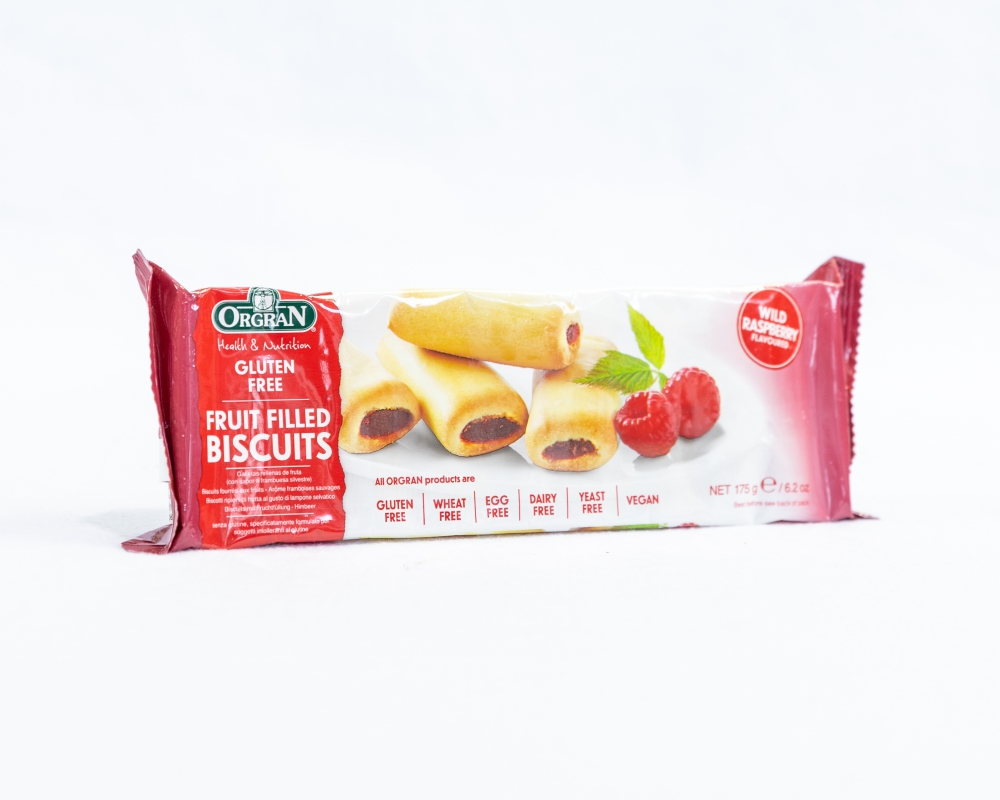 Fruit filled biscuits Wild Raspberry Orgran