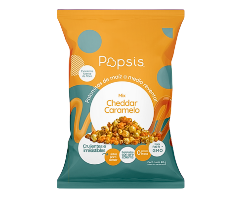 Popsis Cheddar Caramelo 