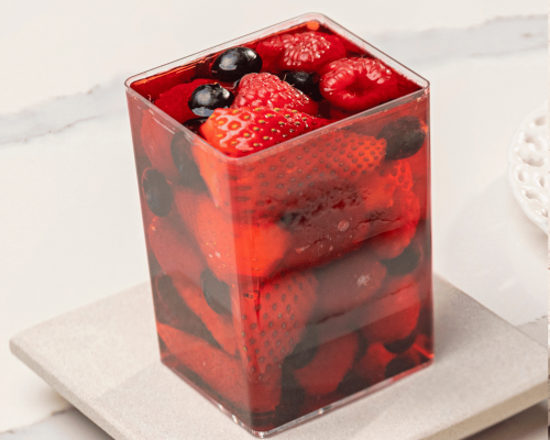 Gelatina de frutos rojos sin azúcar