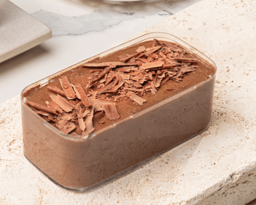 Mousse de chocolate Sin azúcar