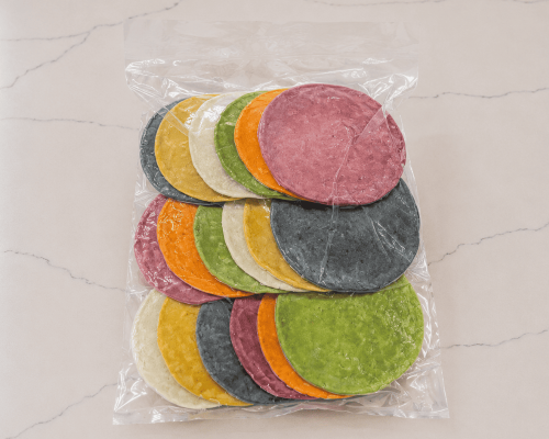 Tortillas de colores