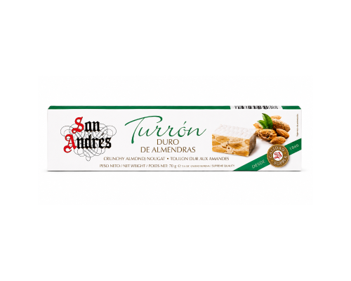 Turrón Duro De Alemendras Calidad Extra