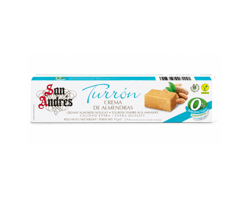 Turrón Crema Extra Sin Azúcar Sin Gluten Vegano
