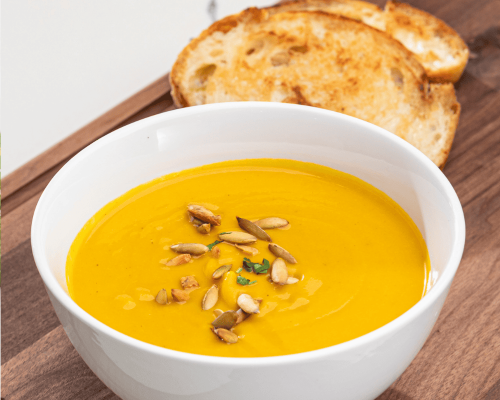 Sopa de güicoy y curry