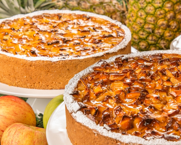 Tarta de piña o manzana