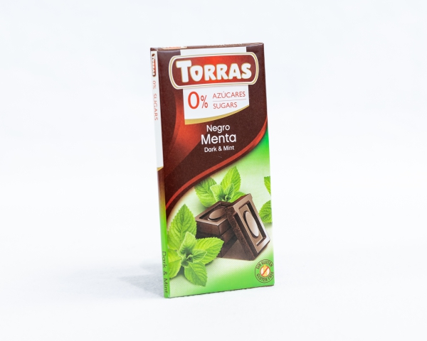 Chocolate negro con menta Torras