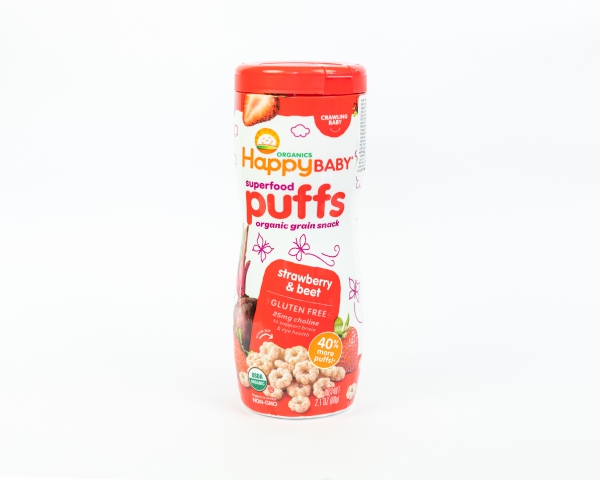 Puffs de fresa y remolacha Happy Baby