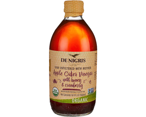 Apple Cider Vinegar with Honey & Cranberry de Nigris 