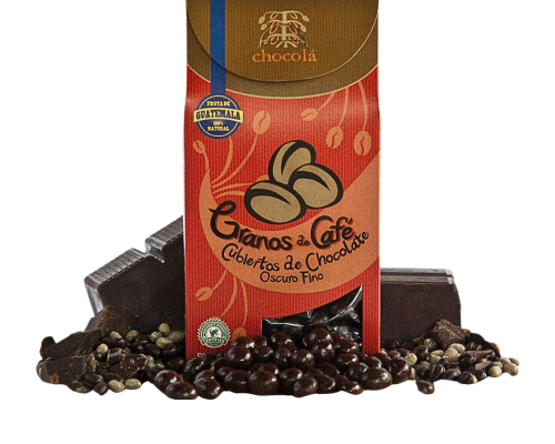 Granos de Café Cubierto de Chocolate Oscuro Fino