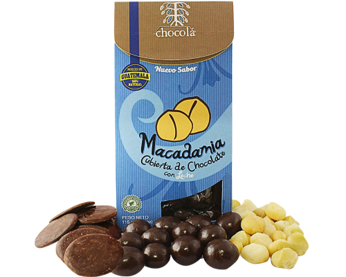 Macadamia Cubierta de Chocolate Oscuro Fina 
